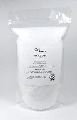 Todo Cultivo Urea 46% Cristalina. 5kg. (Urea Tecnica foliar).Su aplicación foliar en los Meses de enero, febrero y Marzo estimula y favorece la floración incrementando la Cosecha.