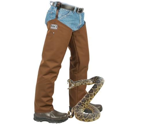 Snake Proof, Briar Proof,100% Waterproof Hip Wader, Made in U.S.A. (Men's 13 | Chap Size Thigh 29/Inseam29) Brown