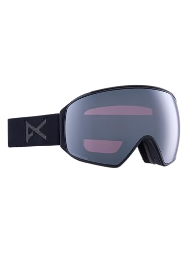 Anon M4 Low Bridge Fit Goggles (Toric) + Bonus Lens + MFI Face Mask, Frame: Smoke, Lens: Perceive Sunny Onyx