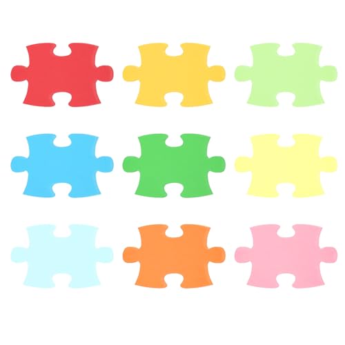 Papier à découper pour bulletin PATIKIL | 54 pièces de puzzle multicolores