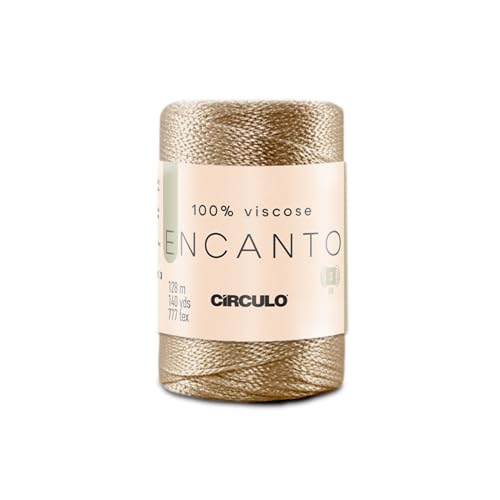 Image of CIRCULO Encanto Roll Yarn 100% Viscose - Luxury & Shine - Light Worsted Weight Yarn - 140 yds, 3.52 oz - Color 7031 - Liquor