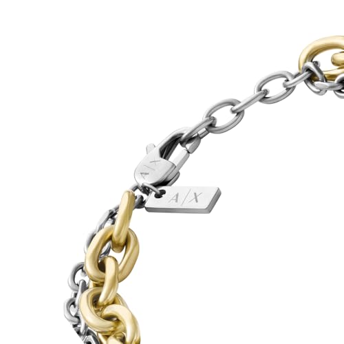 Image of A|X Armani Exchange Stainless Steel Chain Bracelet for Men