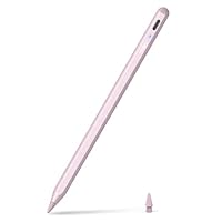 Metapen Penna A8 Compatibile con Apple iPad 2018-2026,Ricarica Rapida,Sensibile all'Inclinazione & Rifiuto del Palmo,Stylus Pen per ipad 11 A16/10/9/8/7,Pro 11/12.9,Air 3/4/5/M2/M3/M4,Mini 5/6 (Rosa)