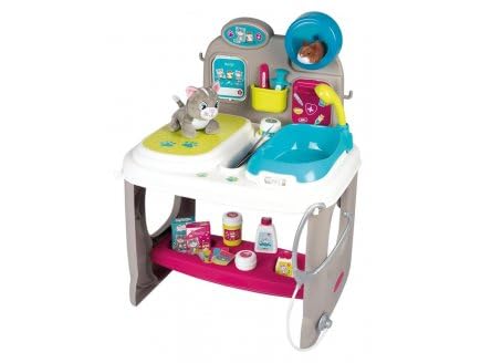 Centre veterinaire 18 Accessoires et 2 Peluches - Clinique Soins Animaux - Cabinet Medical, Docteur - Set Jouet Imitation et Carte