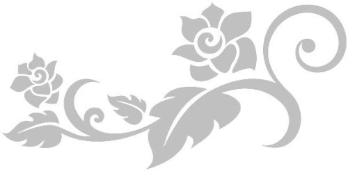 Flower Etched Effect,Frosted Vinyl Window Sticker (#10)