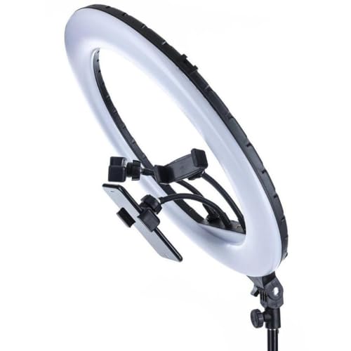 Iluminador Led Ring Light De 18 Polegadas Tripé 2 metros com 3 Suportes Para Celular Dimer Lives Víd