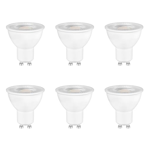Caldarax 6 Pezzi Lampadine LED GU10, 5W Equivalenti a 50W, 4000K Bianco Neutro, 500 lumen, Angolo del fascio 120°, Risparmio Energetico LED MR16, Basso Consumo, Non Dimmerabile