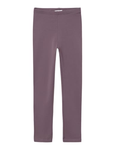 name it Mädchen NKFDAVINA SOLID SWE BRU N NOOS Leggings, Arctic Dusk, 92