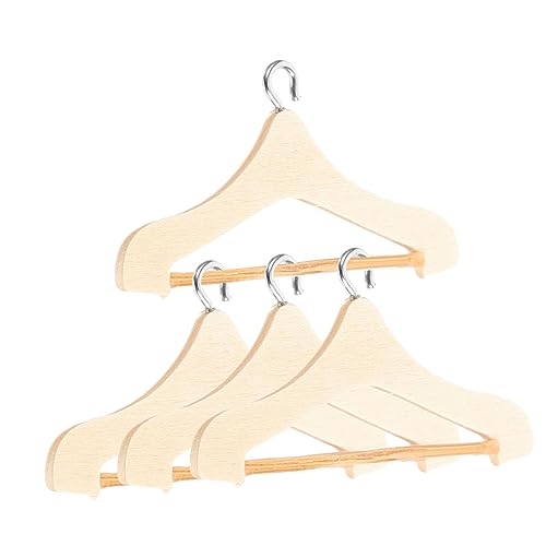 Milisten 4Piezas Madera para Muñecas De Mini para Ropa De Muñecas Accesorios para Casa De Muñecas Decoración De Miniatuas para Muñecas Bjd