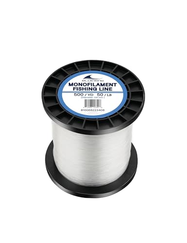 Image of BLUEWING Monofilament Fishing Line Clear Mono Fish Wire Thin Diameter String 6-400 lbs, 50-3000 Yards