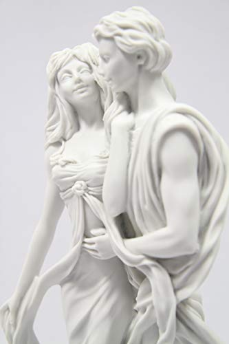 Estatua pareja romántica Art Deco 15.5 pulg miniatura 5