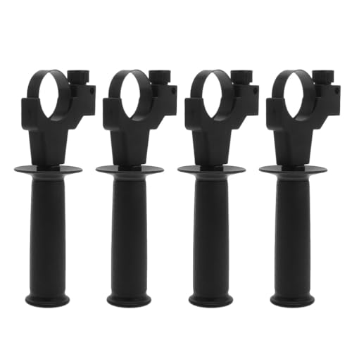 Housoutil 4Pcs Adjustable Electric Hammer Handle Replaceable Impact Drill Grip Replaceable Impact Drill Grip