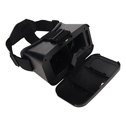 Jectse Virtual Reality VR Headset Compact Stable Wear Universal Mobile Phone Mobile 3D Lunes Helm VR Lunettes de Protection Compagnie Idéale pour la Relaxation Noire pour l'anniversaire – Image 6