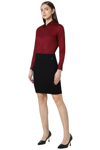 Image of Van Heusen Women's Regular Fit Solid Full Sleeve Cotton Rich Formal Shirt