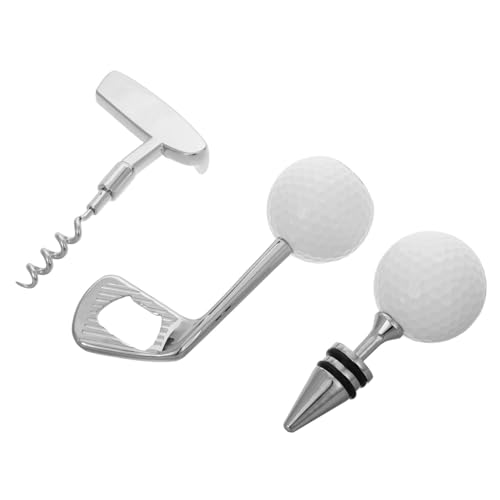 Ouvre-bière de golf silver et tire-bouchon efficace pour bouchons difficiles
