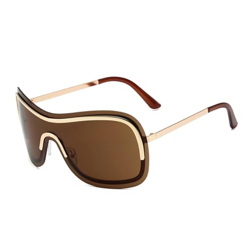Lunettes de soleil surdimensionnées UV400 visière coupe-vent