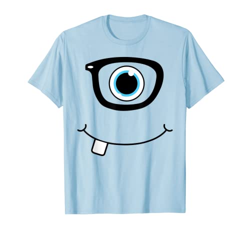 Lindo monstruo cara nerd friki disfraz fiesta de cumpleaños