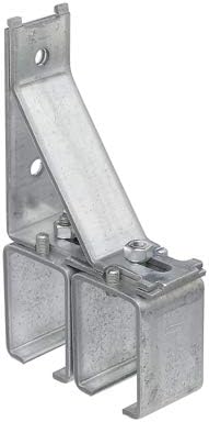 National Hardware N104-471 Double Splice Box Rail Brackets, Galvanized, Adjustable - Quantity 2