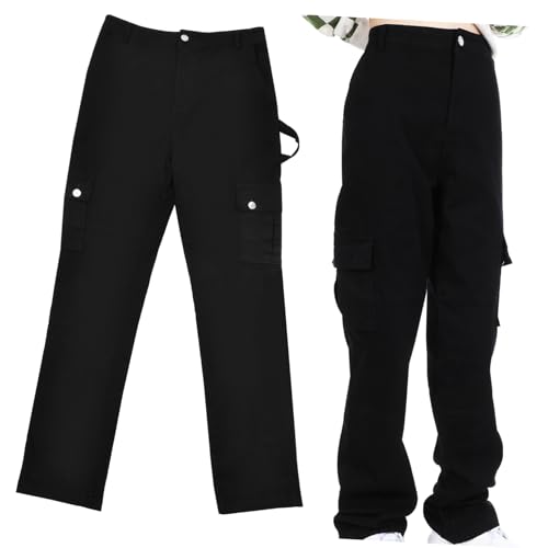 Pantalon Cargo Femme Multi-Poches Fluide et Confortable BESPORTBLE Taille M