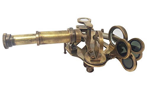 Brass Nautical - Sextant Brass Navigation Instrument Sextante Navegacion Marine Sextant (4 inches, Antique Patina) - Image 2