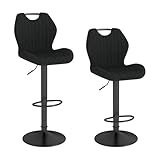 WAFTING Set 2 Sgabelli da Bar Moderni, Sgabelli Cucina Alti Regolabili in Altezza e Girevo...