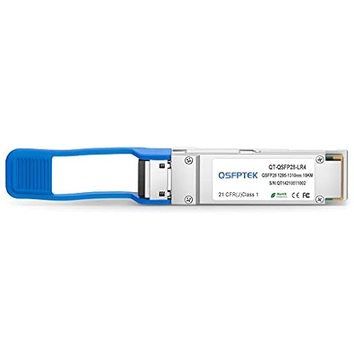 QSFPTEK 100G QSFP28 Transceiver LC Single-Mode 100GBASE-LR4 Module for Cisco QSFP-100G-LR4-S (1310nm, 10km, with DDM) | Ya disponible en tu tienda friki favorita! En mundofriki.es! QSFPTEK 100G QSFP28 Transceiver LC Single-Mode 100GBASE-LR4 Module for Cisco QSFP-100G-LR4-S (1310nm, 10km, with DDM) | Ya disponible en tu tienda friki favorita! En mundofriki.es!
