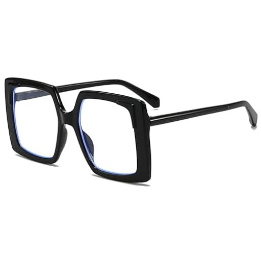 YAMEIZE Gafas de Bloqueo de Luz Azul Oversized Montura Cuadrada Retro Grande Gafas con Filtro de Luz Azul Bloqueo Anti Reflejantes para Ordenador | Ya disponible en tu tienda friki favorita! En mundofriki.es!