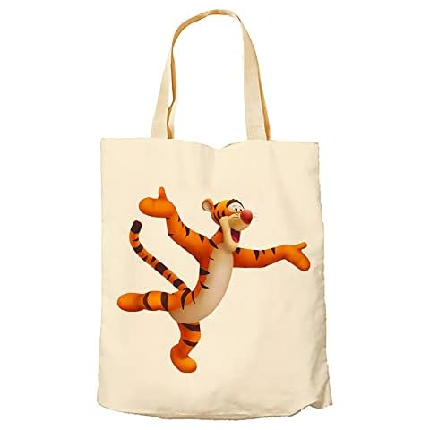 Getagift Tiger Cartoon Quote Reusable Tote Bag Cover