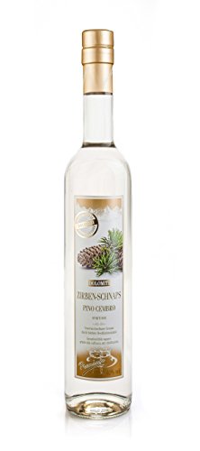 Zirbenschnaps aus den Bergen / 40% vol. / 0 5 Liter/Alpiner Genuss/Perfekt für Bergliebhaber Bergfreunde/Zirben Genuss pur