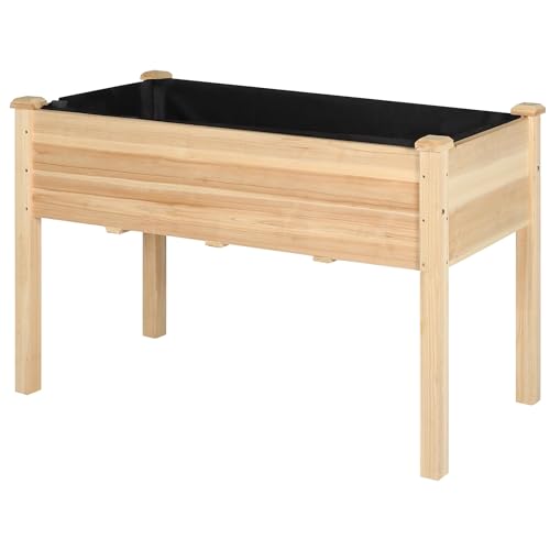 Yardenaler 47x23x30in Raised Garden Bed with Legs, Outdoor Elevated Wood