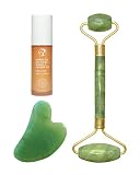 【 GUA SHA FACIAL 】Relaja y mejora la elasticidad de la piel. Sus esquinas sirven para realizar movimientos en áreas menores como en contorno de ojos, labios, nariz y perfilamiento del mentón. Mientras que los planos laterales de la guasha son para el masaje facial de zonas mayores como cuello, pómulos, frente u otras partes del cuerpo.