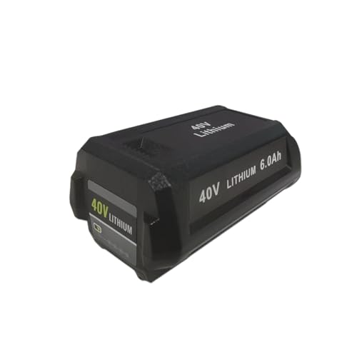 LINGYUE 40V 6.0Ah Li-Ion Replacement Battery Compatible for Ryobi OP4060 OP4050 OP4030 OP4026 RY40200 OP4040 RY40430 RY40770 RY40440 OP4060