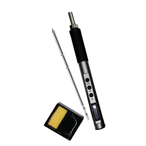Harewtwy PTS100 T12 5-20V PD65W Soldador EléCtrico PortáTil Temperatura del Cuerpo de Metal EstacióN de Soldadura de Soldadura Ajustable, T12-I