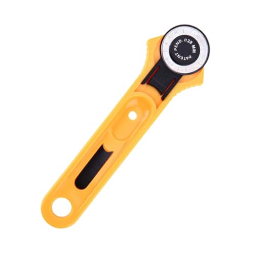 VILLCASE Rotary Wheel Cutters 2pcs Cutting Round Knife Hob Rotary Cutter for Fabric Leather Paper Vinyl Soft-grip Handle