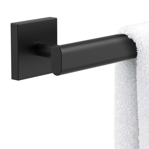 Image of Gatco 4050AMX Elevate, Towel Bar, 30 inch, Matte Black /Wall Mounted 30 Inch Towel Holder for Bathroom