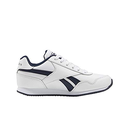 Reebok Royal Cljog 3.0, Chaussures de Course Garçon , White Collegiate Navy White, 37 EU