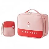 Contenu de l'emballage: Nos sacs de médicaments comprennent un grand et un petit sac de trousse de premiers secours. 18*13*2cm /7.09*5.12*0.79in et 26*12*21cm/10.24*4.72*8.27in, vous pouvez les utiliser de manière interchangeable, ce qui peut répondre à vos besoins quotidiens de stockage de fournitures médicales.