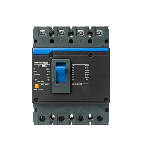Disjoncteur à boîtier moulé NXM-160S/3300 160A interrupteur électrique tétrapolaire