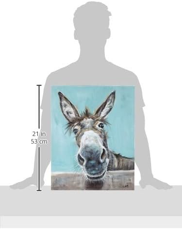 Louise Brown WDC94658 "Well Hello There" Canvas Print, Cotton, Multi-Colour, 3.20 x 40.00 x 50.00 cm