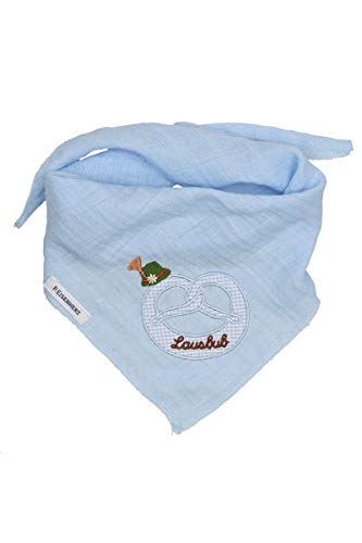 Preisvergleich Produktbild P.Eisenherz Babytuch - BREZEL MIT Hut - hellblau