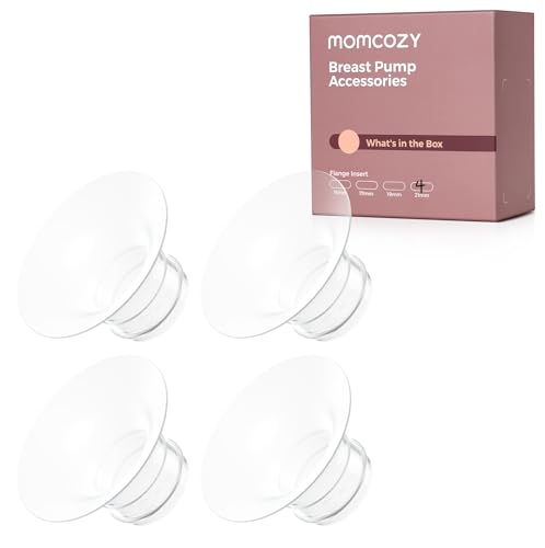 Image of Momcozy Original Replacement Accessories for M5| M6| M9, Food-Grade Silicone & BPA Free, Original Breastfeeding Parts, Inserts 21mm, 4 Pack