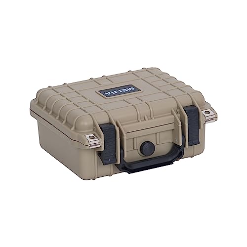 MEIJIA Waterproof Protective Case,Hard Camera Case with Customizable Foam, Fit for Drones, Camera, Lens,10.62 x9.68x4.87inches