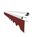 Produktbild VANA Markisen Volant für 5 m Markisen Markisenstoff Markisentuch Sonnenschutz nur Volant fertig genäht Maß 4,85 x 0,21 m Design SPD003