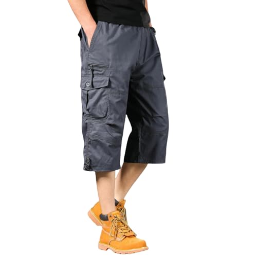 Short cargo homme 3/4 léger : fini la transpiration avec cette coupe ample multi-poches