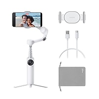 Intsa360 Flow 2 White Gimbal Stabilizer for Smartphone - Foldable