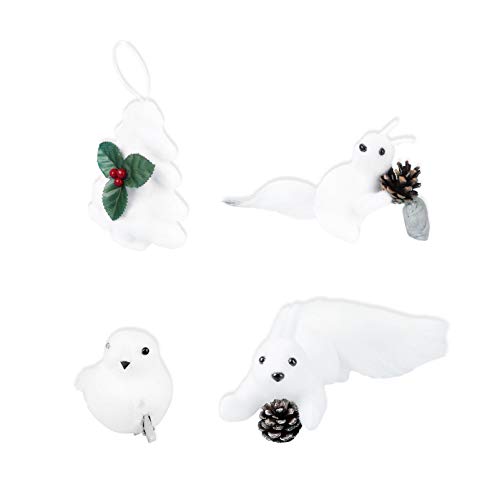 Amosfun Ãrvore de Natal Enfeite de Suspensão de Espuma Enfeite de Suspensão Esquilo Pássaro Em Forma