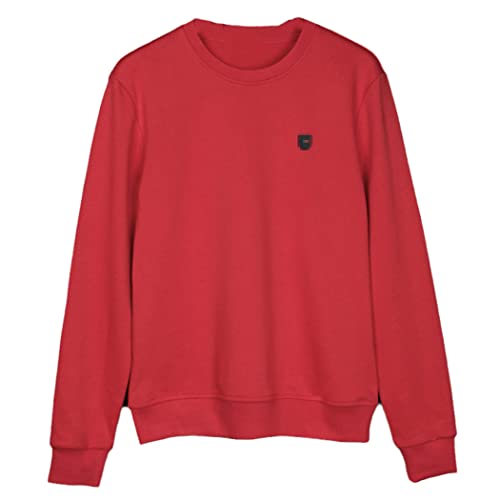 Sweat en coton mercerisé anti-bouloches Rouge B. taille XL durable