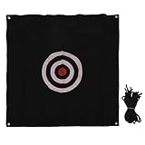 Oxford Cloth Golf Target Hitting Net 4.9FT Portable for Golf Ball Hitting Practice Indoor Outdoor Use (Black)