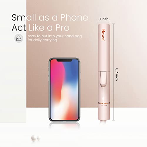 Hoson Mini Ferro de Ondulação de Cerâmica de 3/4 de Polegada para Cabelos Curtos, Modelador de Cabel
