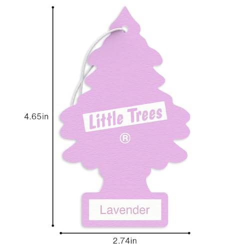 LITTLE TREES Car Air Freshener | Hanging Tree Provides Long Lasting Scent for Auto and Home | 24 Air Fresheners |Lavender by LITTLE TREES - Image 7
